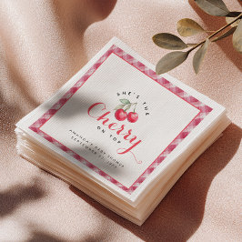 Cherry auf der Top Baby Shower Napkins Serviette