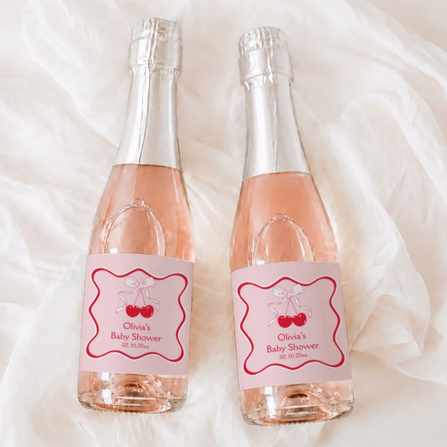 Cherry auf Top Baby Dusche Mini Champagne (Von Creator hochgeladen)