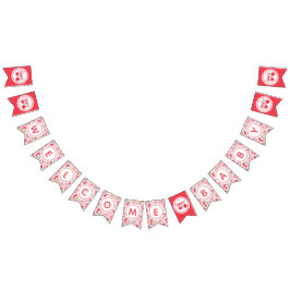 Cherry Baby Dusche Begrüßungsbanner Dekoration Wimpelkette