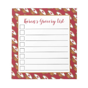 Cherry Bakewell Tart British Food UK Pastry Baking Notizblock