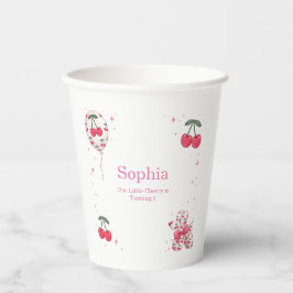 Cherry Balloon Dog Birthday Party Paper Cups Pappbecher
