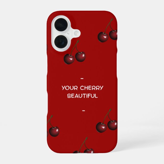 Cherry Beautiful Phone Case iPhone 16 Hülle (Rückseite)