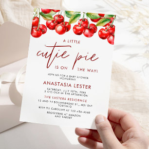 Cherry Berry Sweet Baby Shower Einladung