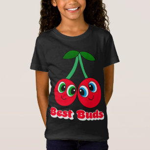 Cherry Best Girl Friend Girlfriend Smile Twin Berr T-Shirt