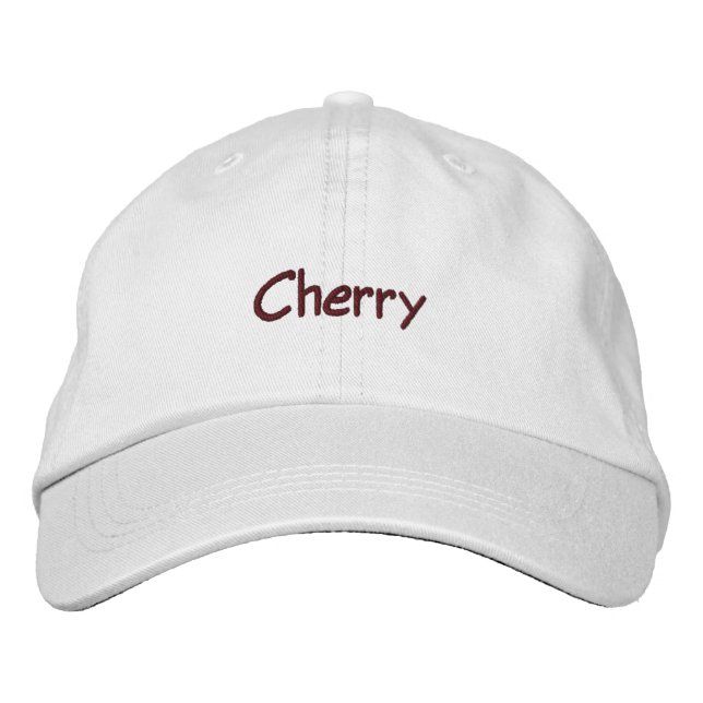 Cherry bestickte Cap Kappe (Vorderseite)