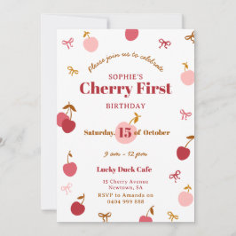 Cherry Birthday Einladung