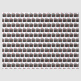 Cherry Black Forest Cake Slice Geburtstagsparty Fo Seidenpapier