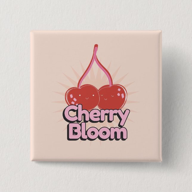 Cherry Bloom Button (Vorderseite)