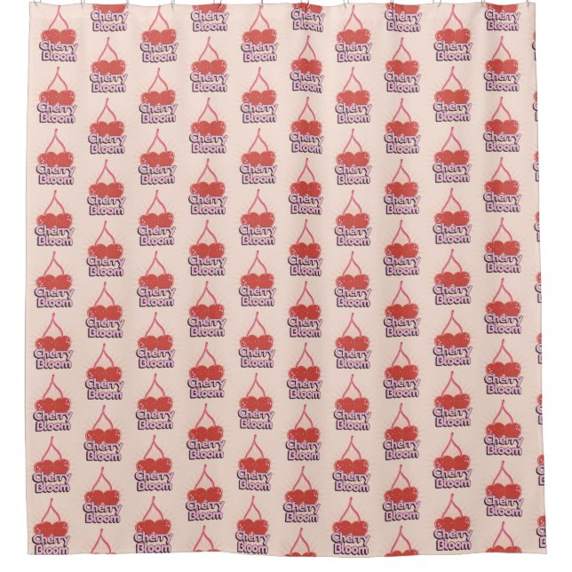 Cherry Bloom Duschvorhang (Vorderseite)