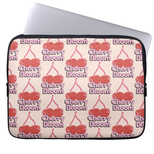 Cherry Bloom Laptop Sleeve (Vorderseite)