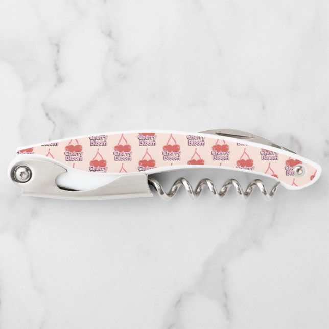 Cherry Bloom Waiter's Corkscrew Kellnermesser (Vorderseite)