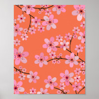 Cherry Blossom 10 orange und rosa