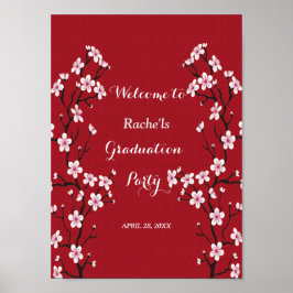 Cherry Blossom Abschluss Poster