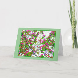 'Cherry Blossom Abstrakt' leere Grußkarte Karte