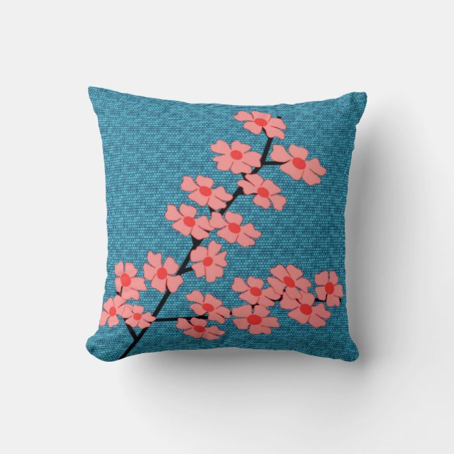 Cherry Blossom American Mojo Pillow Kissen (Vorderseite)