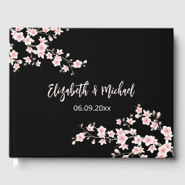 Cherry Blossom Apricot  Floral | Wedding Gästebuch