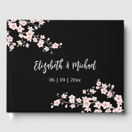 Cherry Blossom Apricot Floral | Wedding Gästebuch