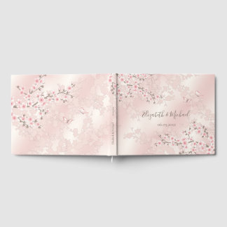 Cherry Blossom Apricot | Hochzeit Gästebuch