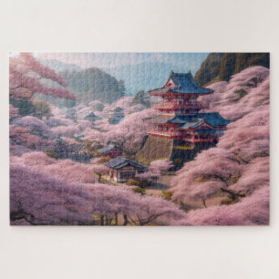 Cherry Blossom - atemberaubende Landschaftliche La Puzzle