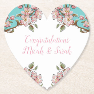 Cherry Blossom Babydusche Untersetzer