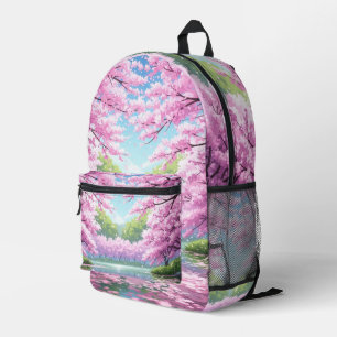 Cherry Blossom Backpack Bedruckter Rucksack