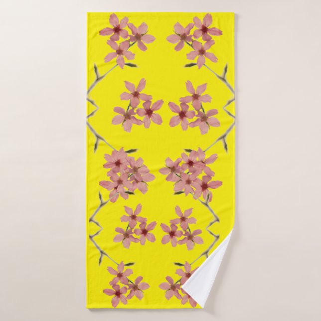 Cherry Blossom Badehandtuch (Badehandtuch)