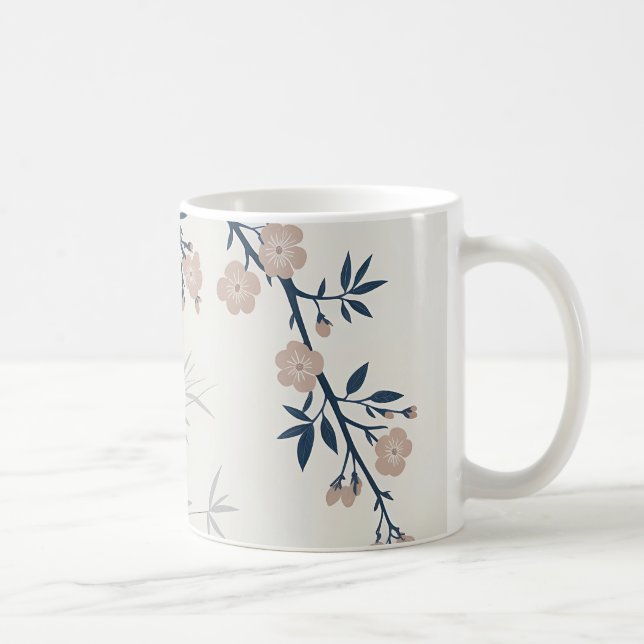 Cherry Blossom Bamboo Keramik Tasse (Rechts)