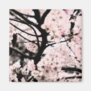 Cherry Blossom bearbeitet Magnet