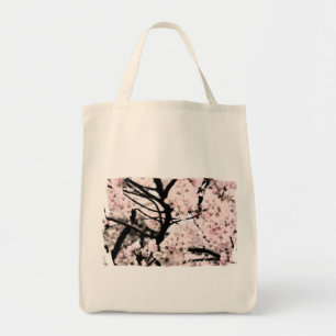 Cherry Blossom bearbeitet Tragetasche
