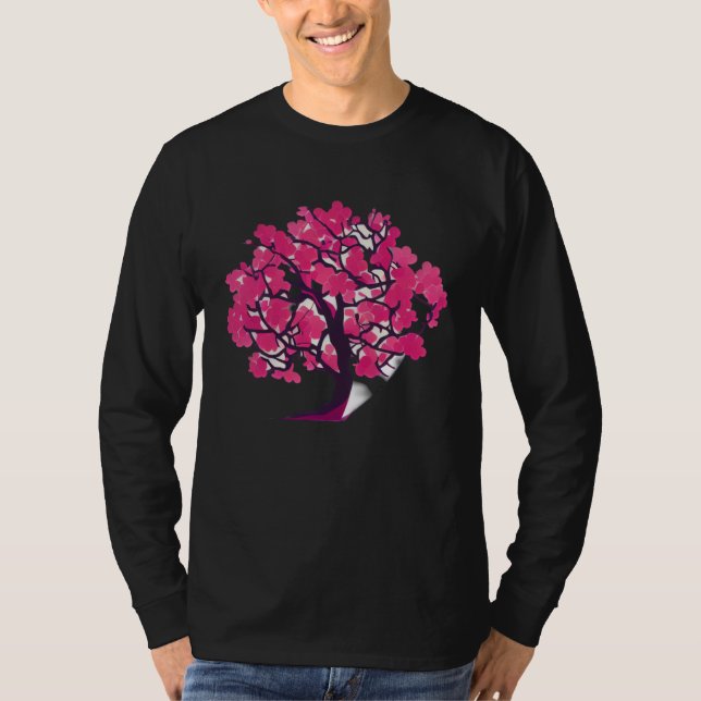 Cherry Blossom Beauty Tree of Life T-Shirt (Vorderseite)