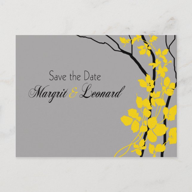 Cherry Blossom Bella Save the Date Ankündigungspostkarte (Vorderseite)