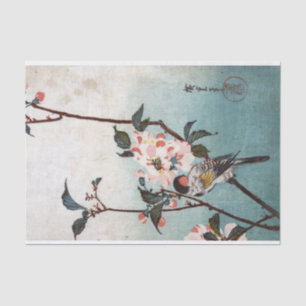 Cherry Blossom & Bird, Hiroshige, Ukiyoe Seidenpapier