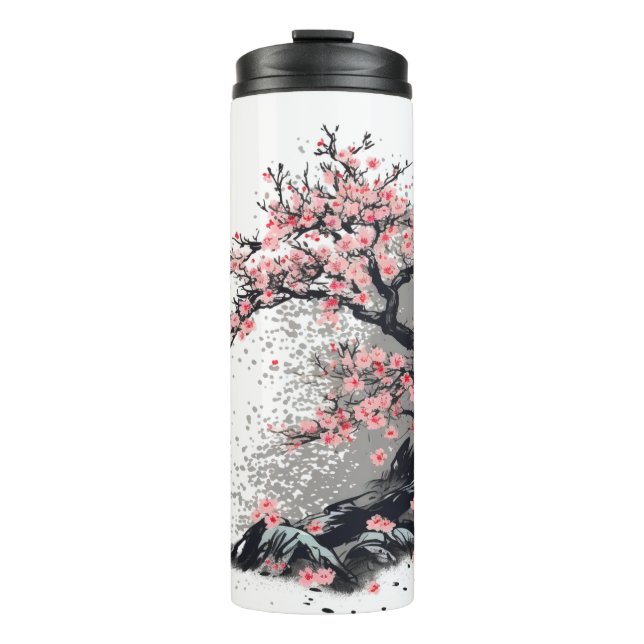 Cherry Blossom Bliss - Thermosbecher (Vorderseite)
