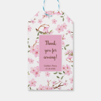 Cherry Blossom Bloom Gift Tag Geschenkanhänger