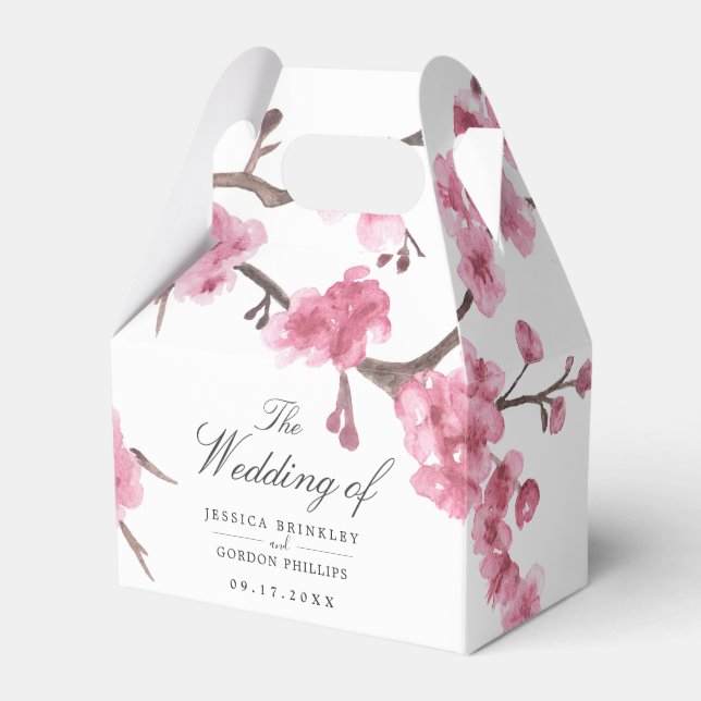 Cherry Blossom Bloom Wedding Geschenkschachtel (Vorderseite)