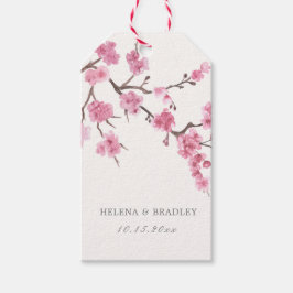 Cherry Blossom Bloom Wedding Vielen Dank Geschenkanhänger