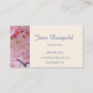 Cherry Blossom Blume Custom Business Card Visitenkarte
