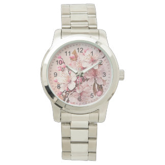Cherry Blossom Blume Damen Armbanduhr