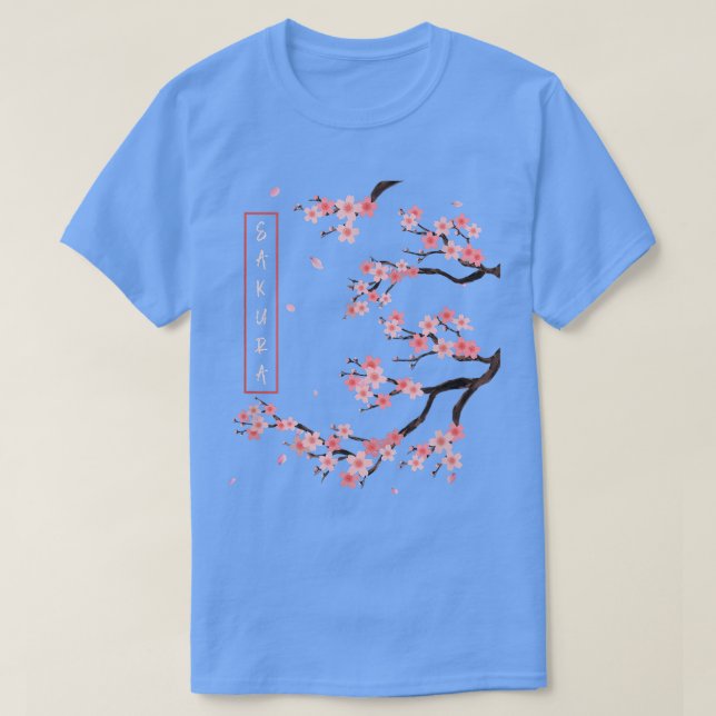 Cherry Blossom Blume Japanisch Art Sakura T-Shirt (Design vorne)
