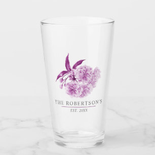 Cherry Blossom Blume lila Familienname Glas