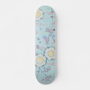 Cherry Blossom Blumendruck Vintag Japanisch Retro Skateboard