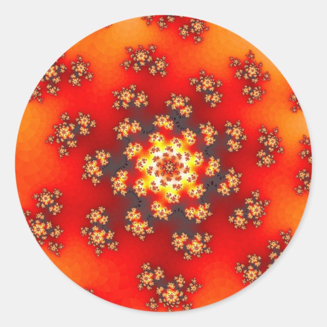 Cherry Blossom Blumensprinkles Runder Aufkleber (Vorderseite)