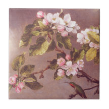 Cherry Blossom Branch Stones Keramik Tile