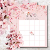 Cherry Blossom Brautparty Bingo Game
