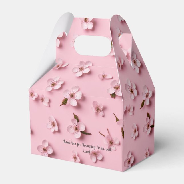 Cherry Blossom Brautparty Favor Box Geschenkschachtel (Vorderseite)