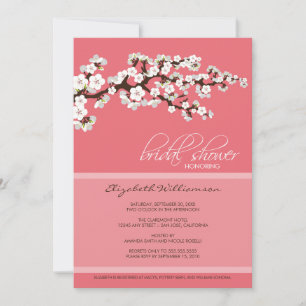 Cherry Blossom Bridal Dusche Einladung (pink)