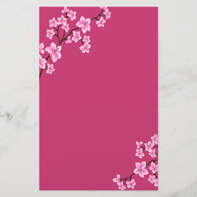 Cherry Blossom Briefpapier (Vorderseite)