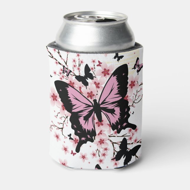 Cherry Blossom Butterflies Dosenkühler (Kanne Rückseite)