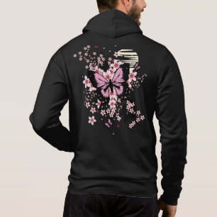 Cherry Blossom Butterflies Hoodie