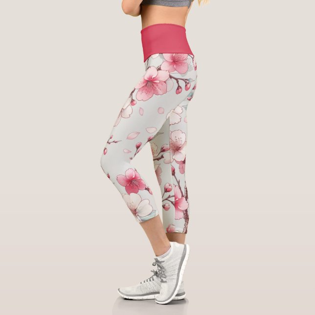 Cherry Blossom Capri Leggings (Links)